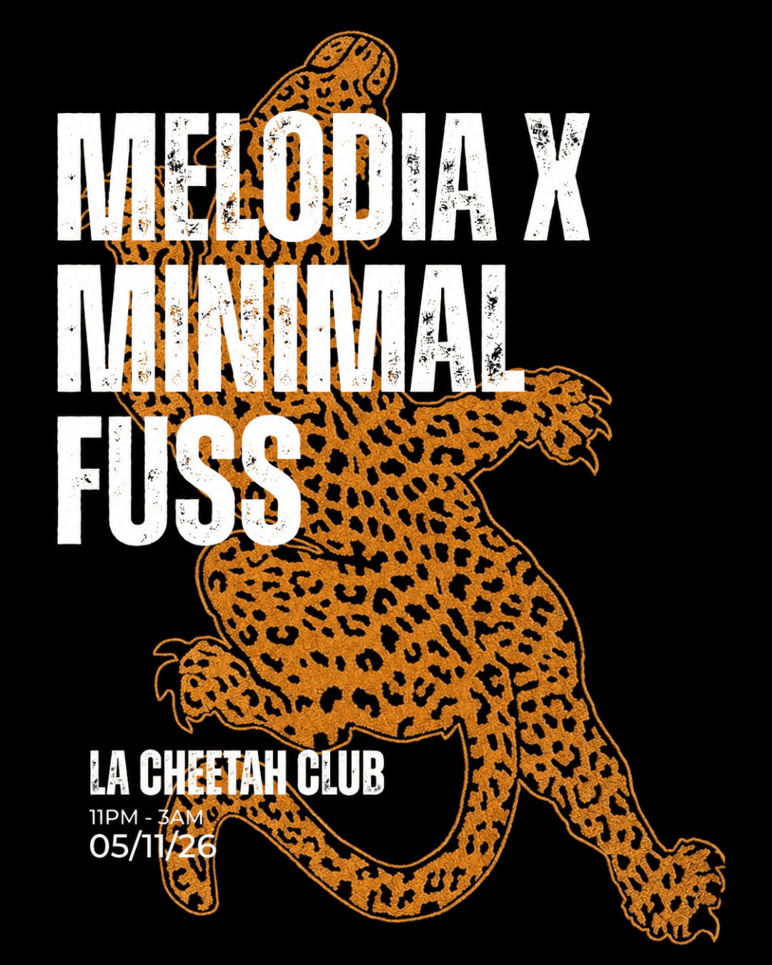 Melodia X Minimal Fuss - NO PHONES - La Cheetah Club