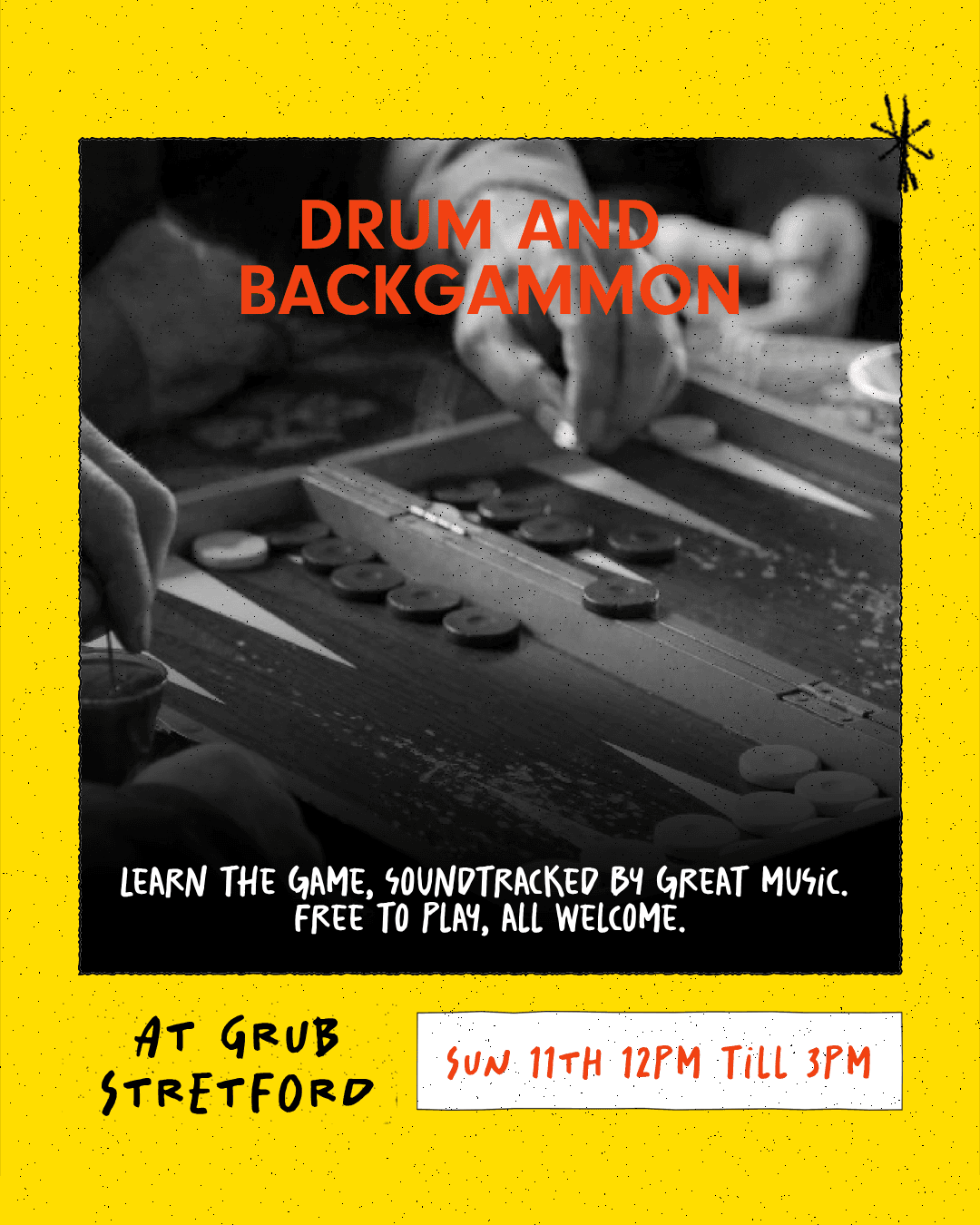 GRUB Stretford: Drum and Backgammon