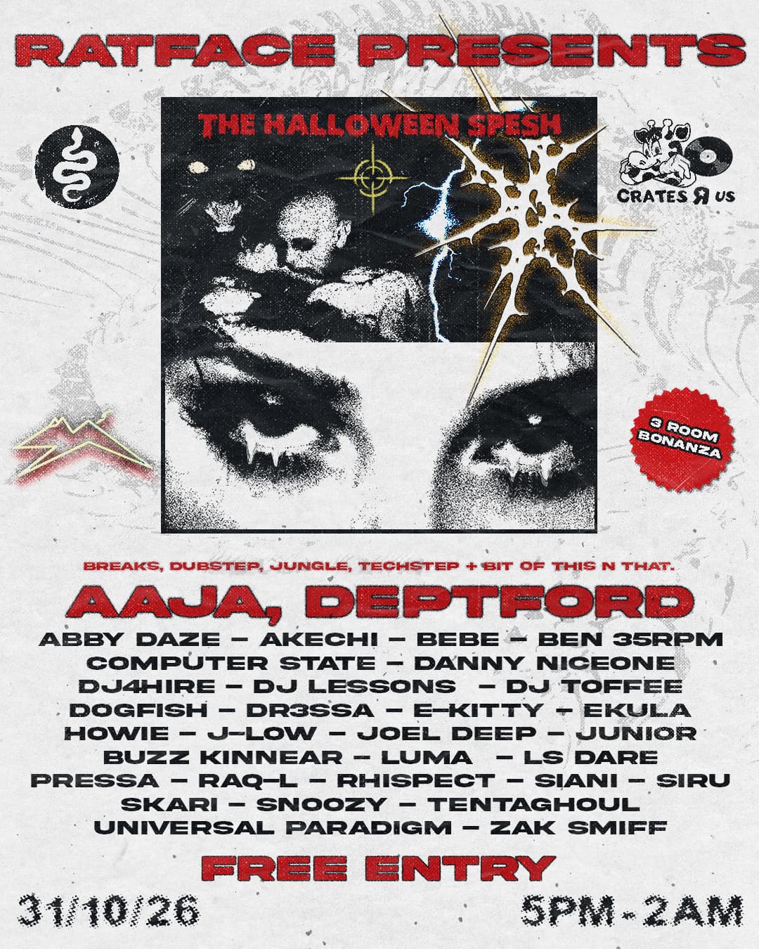 RATFACE HALLOWEEN SPESHAL X AAJA