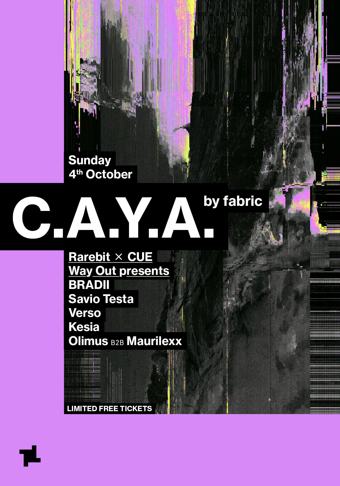 Upcoming event poster at FabricXX