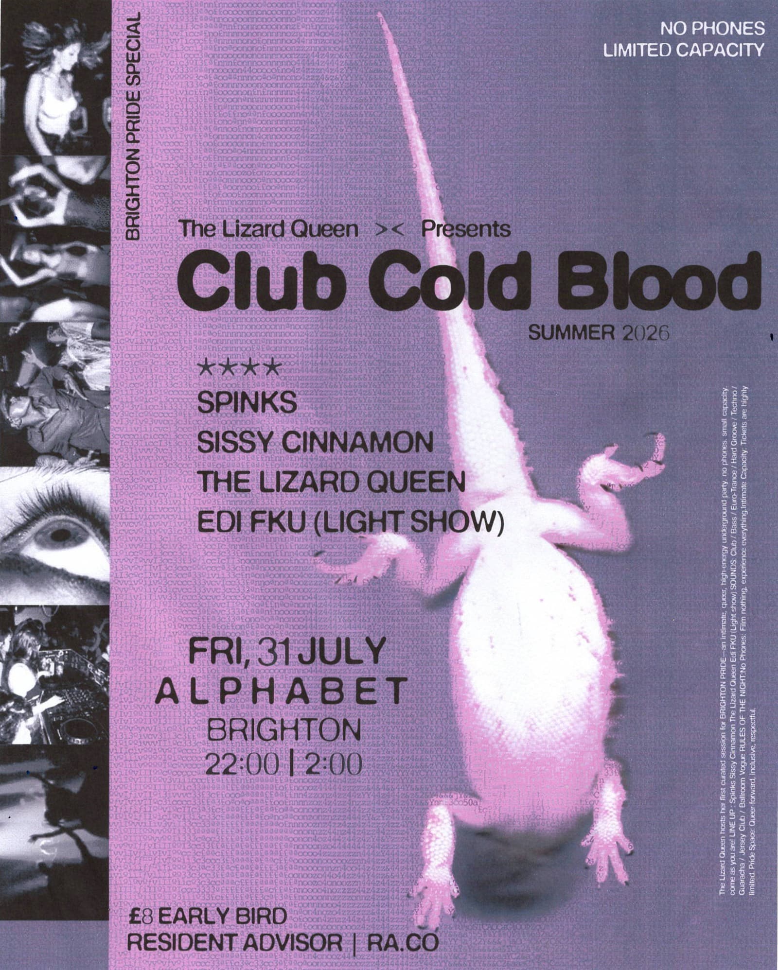 The Lizard Queen presents: Club Cold Blood (Pre Pride Party)