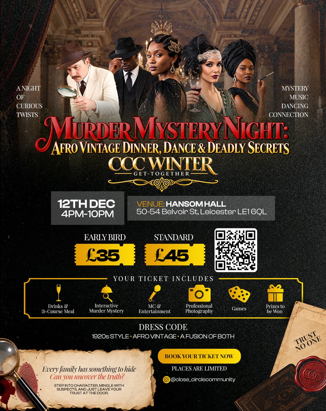 Murder Mystery Night: Afro Vintage Dinner and Dance