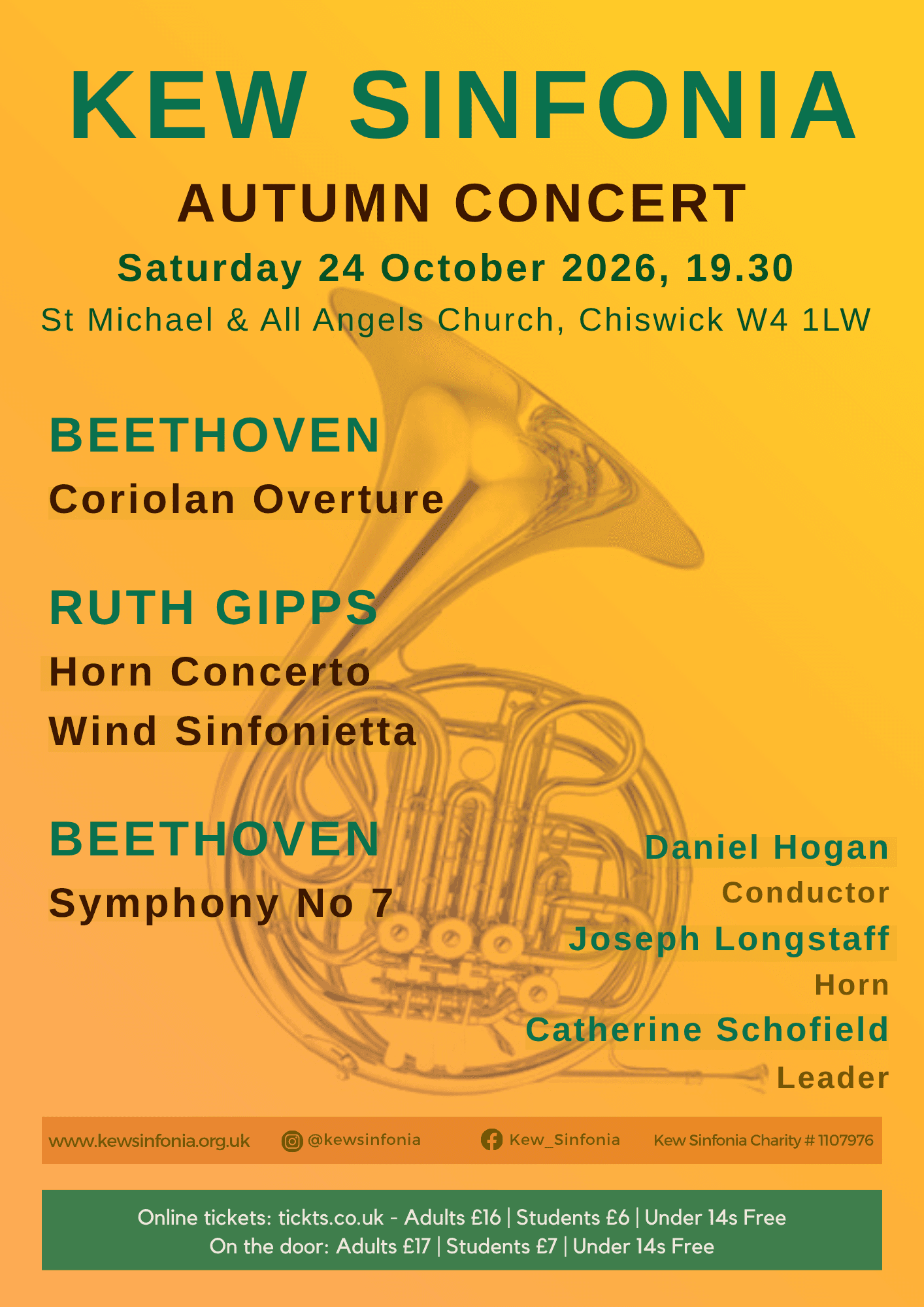 Kew Sinfonia Autumn Concert