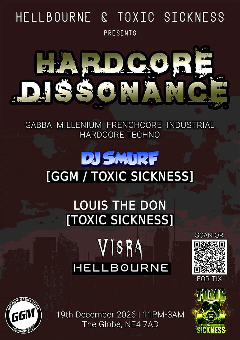 HELLBOURNE & TOXIC SICKNESS presents: HARDCORE DISSONANCE @ The Globe