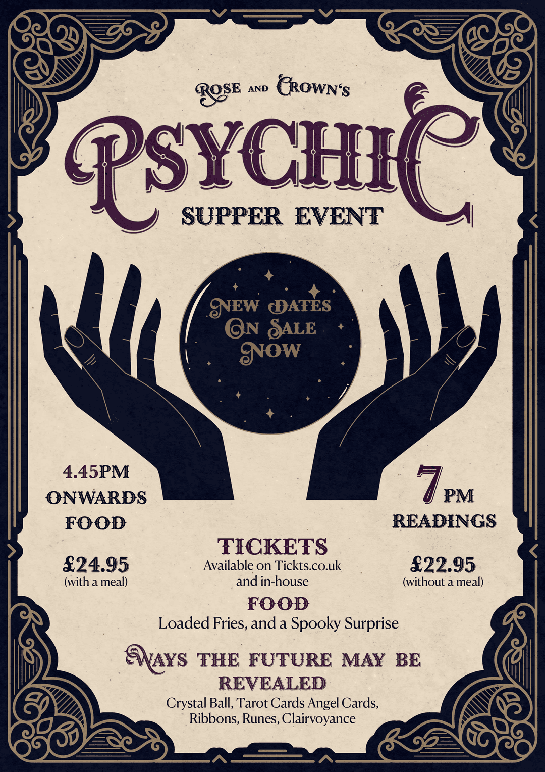 Psychic Supper at the Rose and Crown Thurnby
